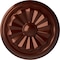 Ekena Millwork Olivia Ceiling Medallion (Fits Canopies up to 2 1/8"), 7 7/8"OD x 1 1/8"P, Antique Copper CM07OLACS - alternate 1